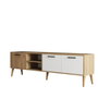 Hanah Home Soporte de TV Roble y Blanco